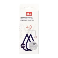 Prym YOGA Flettepinne – 4,0mm – 20cm – 2stk