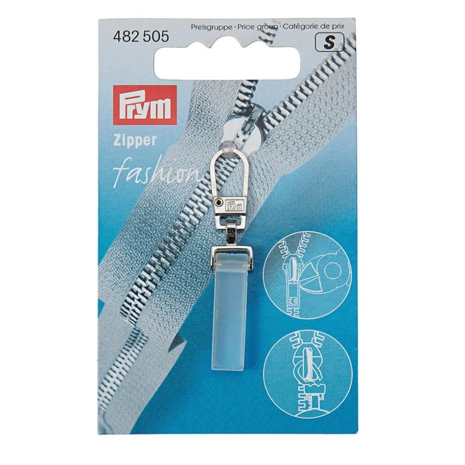 Prym Zip Puller Glidelåstrekker 1stk – Crystal plastic