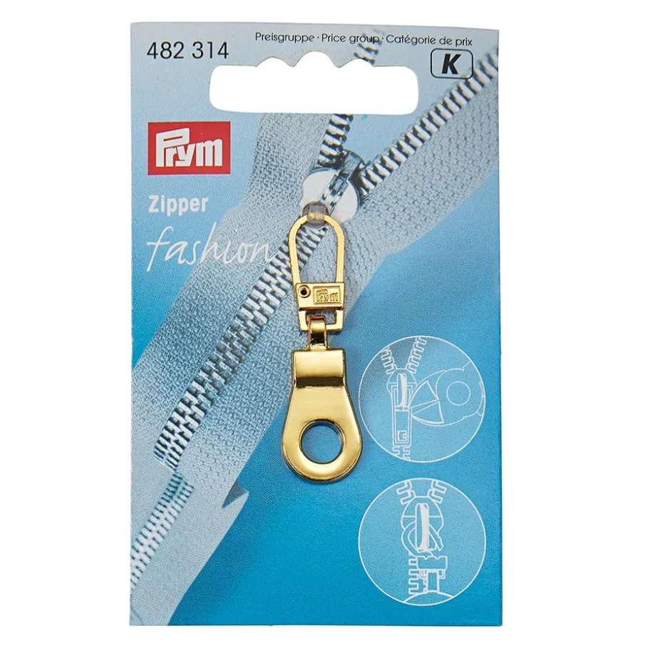 Prym Zip Puller Glidelåstrekker 1stk – Eyelet – Gull