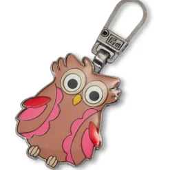 Prym Zip Puller Glidelåstrekker 1stk – Ugle brun/pink