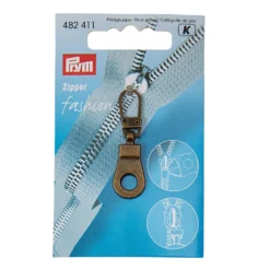 Prym Zip Puller Glidelåstrekker 1stk – Eyelet – Messing