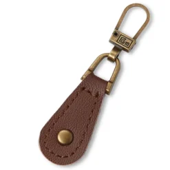 Prym Zip Puller Glidelåstrekker 1stk – Leather metal – Brun