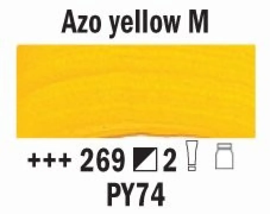Rembrandt Akryl 40ml – 269 Azo yellow medium