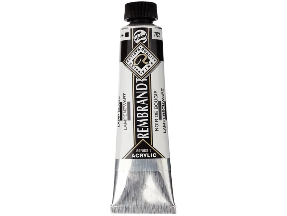 Rembrandt Akryl 40ml – 702 Lamp black