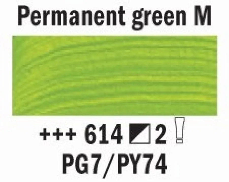 Rembrandt Akryl 40ml – 614 Permanent green medium