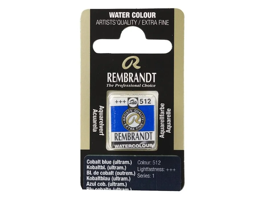 Rembrandt Akvarell Halfpan – 512 cobalt blue (ultramarine)