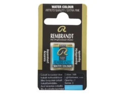 Rembrandt Akvarell Halfpan – 586 cobalt Turquoise blue
