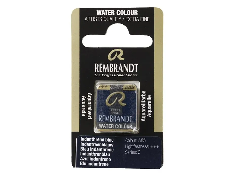 Rembrandt Akvarell Halfpan – 585 indanthrene blue
