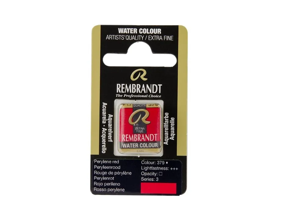 Rembrandt Akvarell Halfpan – 379 perylene red