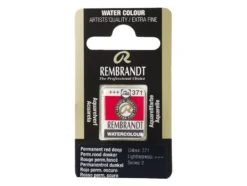 Rembrandt Akvarell Halfpan – 371 Permanent red deep