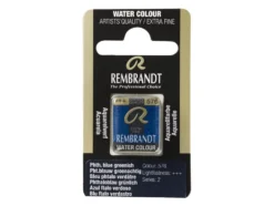 Rembrandt Akvarell Halfpan – 576 pthalo blue green