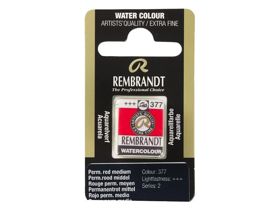 Rembrandt Akvarell Halfpan – 377 perm. red medium