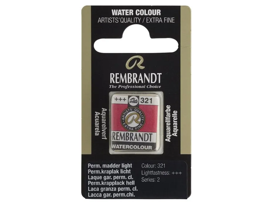 Rembrandt Akvarell Halfpan – 321 perm. madder .deep