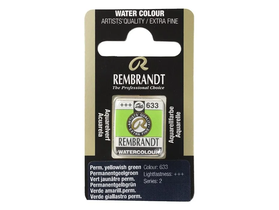 Rembrandt Akvarell Halfpan – 633 perm. yellow green