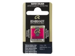 Rembrandt Akvarell Halfpan – 366 quinacridone rose