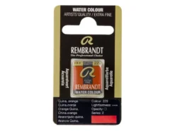 Rembrandt Akvarell Halfpan – 229 quinacridone orange