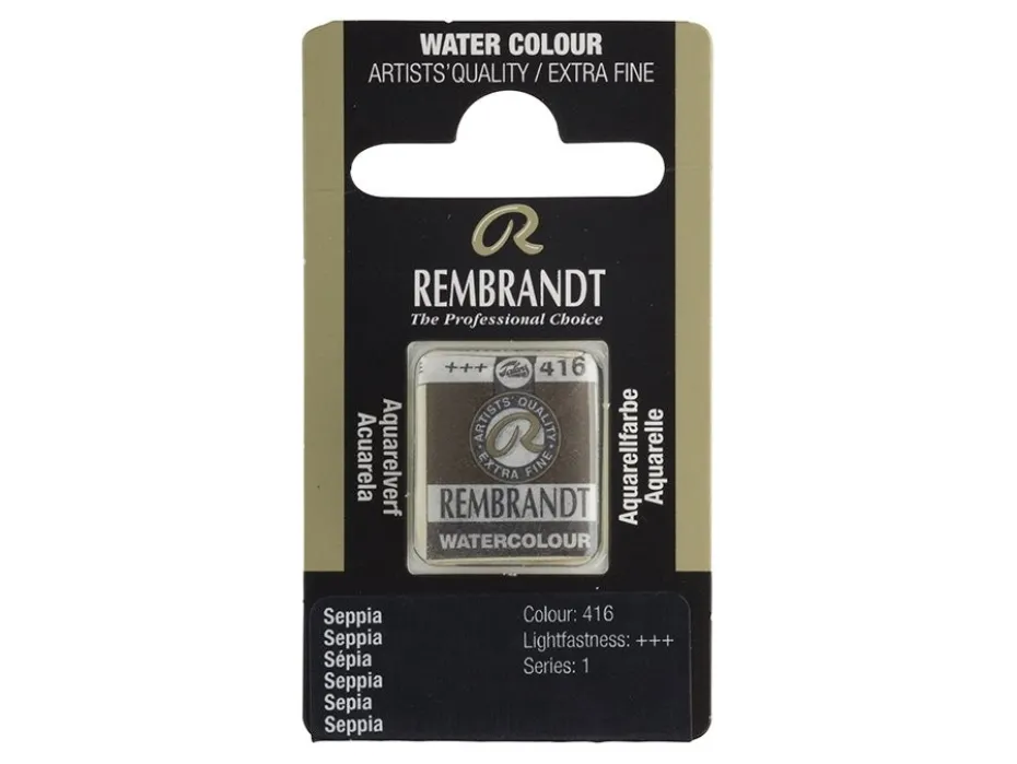 Rembrandt Akvarell Halfpan – 416 sepia