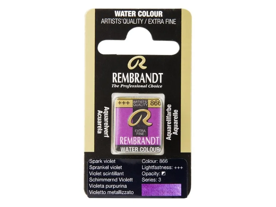 Rembrandt Akvarell Halfpan – 866 Sparkle Violet