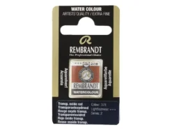 Rembrandt Akvarell Halfpan – 378 Transparent oxide red