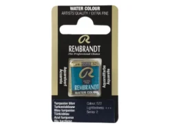 Rembrandt Akvarell Halfpan – 522 turquoise blue