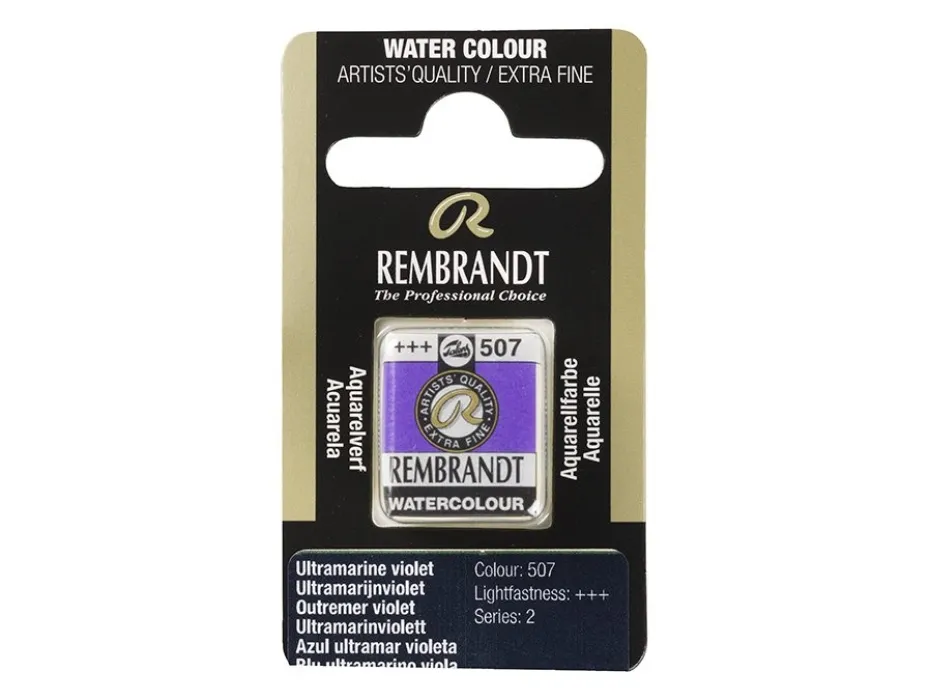 Rembrandt Akvarell Halfpan – 507 ultramarine violet