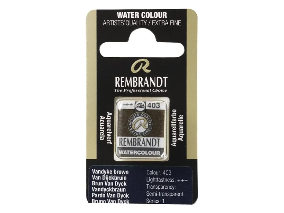 Rembrandt Akvarell Halfpan – 403 vandyke brown