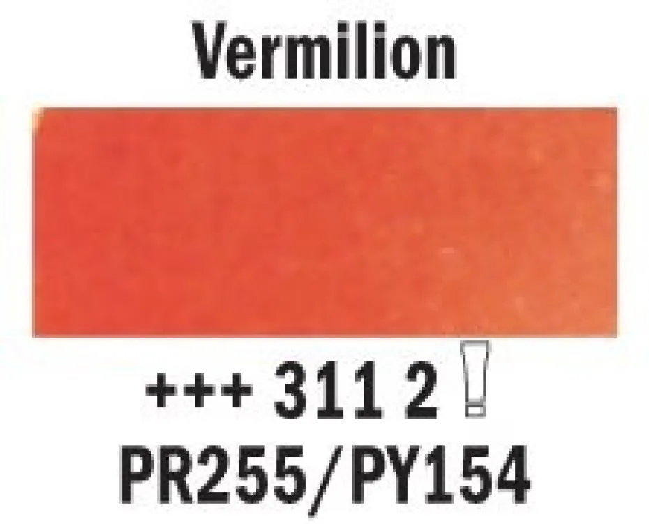 Rembrandt Akvarell Halfpan – 311 vermillion
