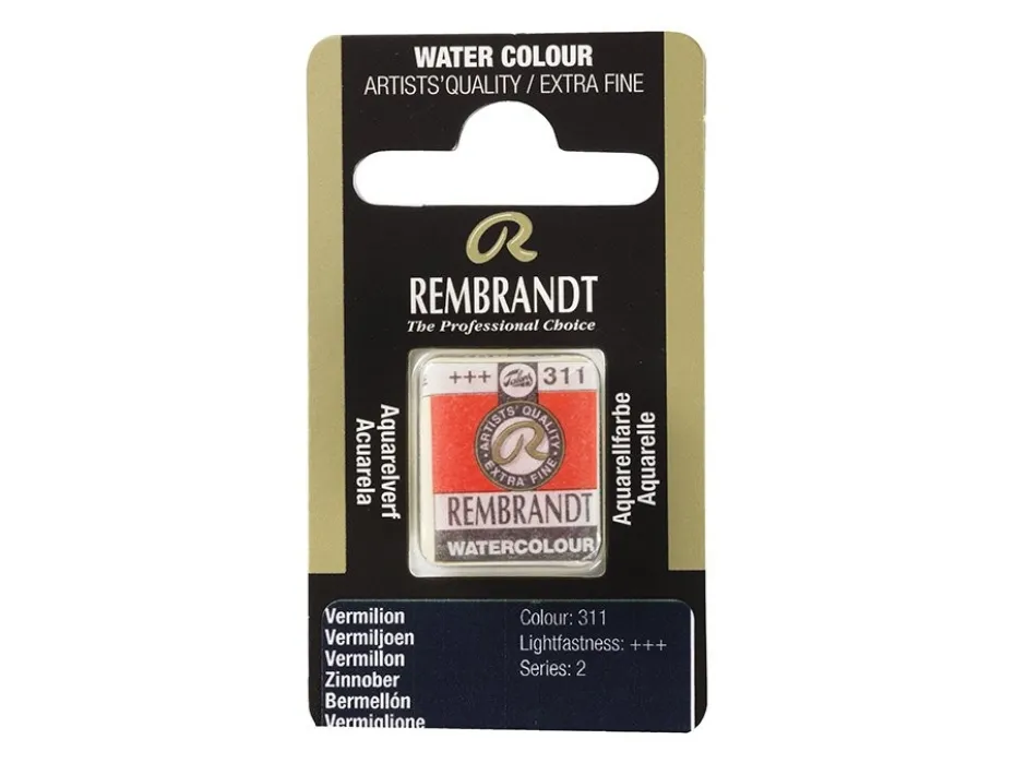 Rembrandt Akvarell Halfpan – 311 vermillion