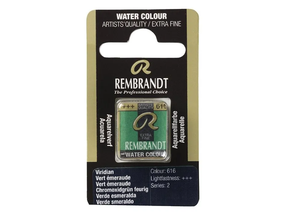 Rembrandt Akvarell Halfpan – 616 viridian