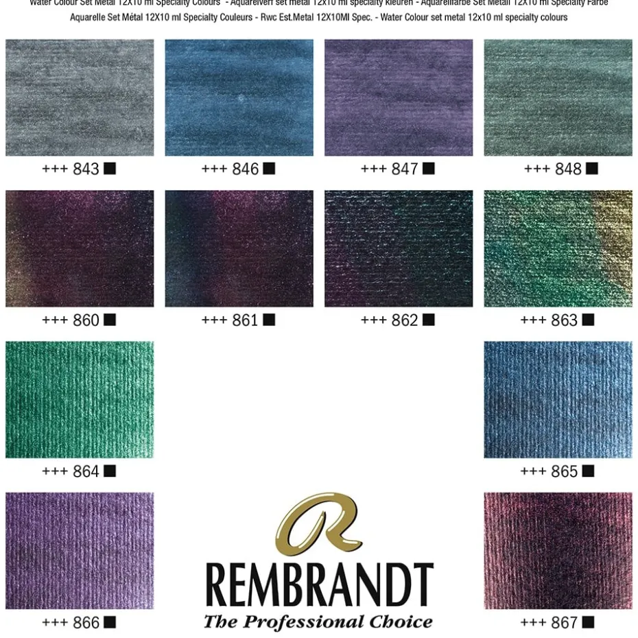 Rembrandt Akvarellskrin Sett 12 tuber – Speciality