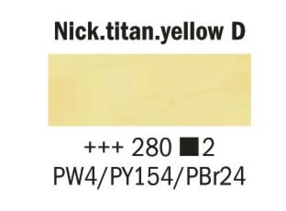 Rembrandt Olje 15ml – 280 Nickel tit. yellow deep