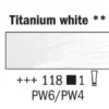 Rembrandt Olje 15ml – 118 Titanium white (linseed oil)