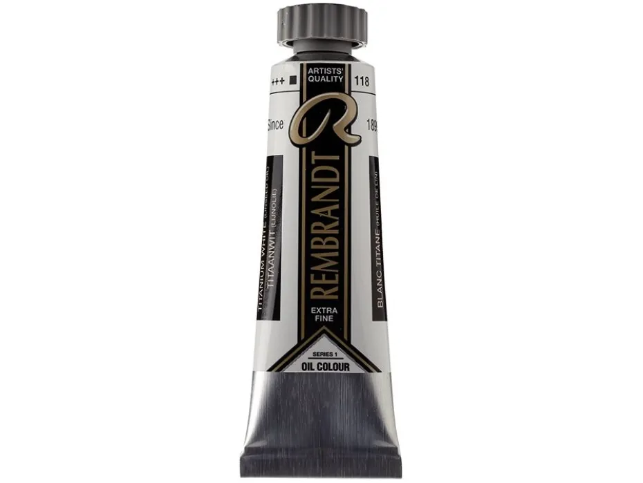 Rembrandt Olje 15ml – 118 Titanium white (linseed oil)