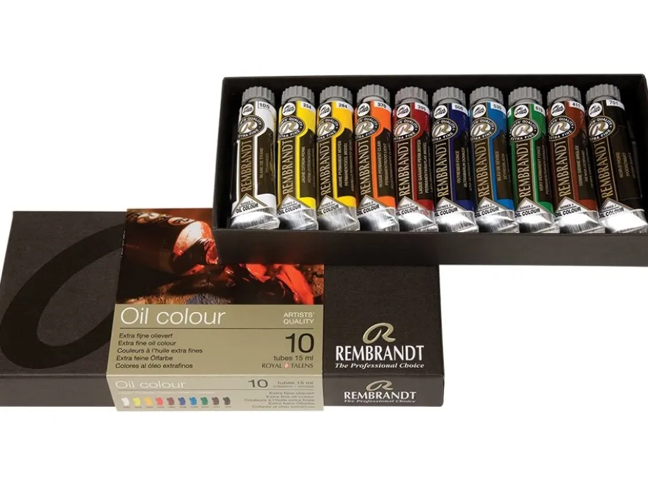 Rembrandt Olje – Startsett – 10 tuber 15 ml