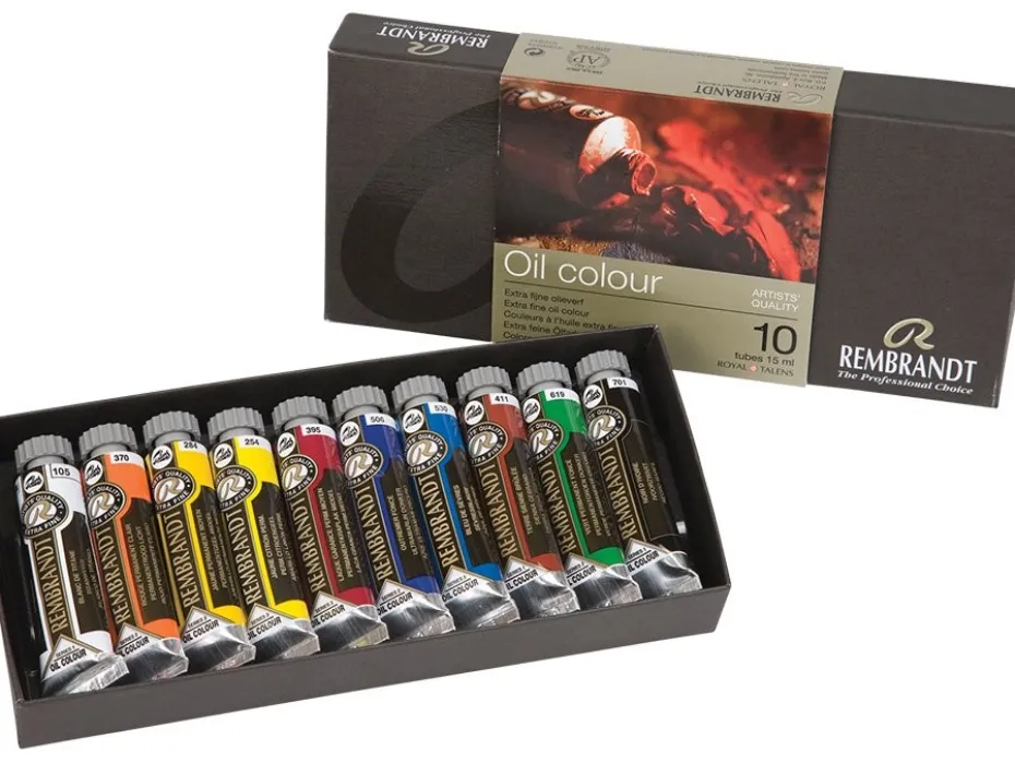 Rembrandt Olje – Startsett – 10 tuber 15 ml