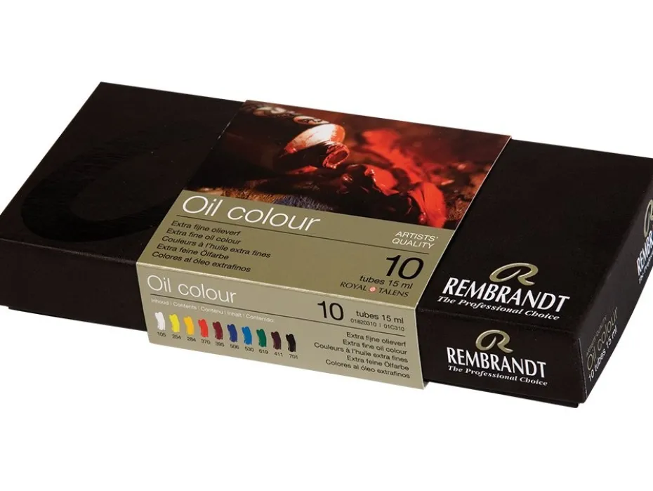 Rembrandt Olje – Startsett – 10 tuber 15 ml