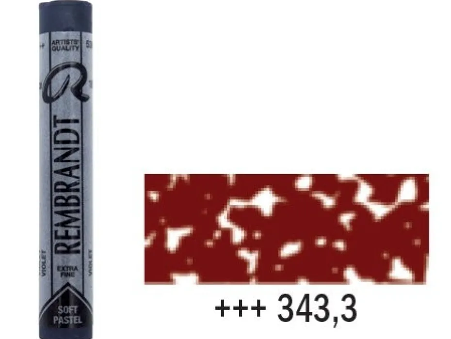 Rembrandt Soft Pastel – 343,3 caput MORTUUM red 3