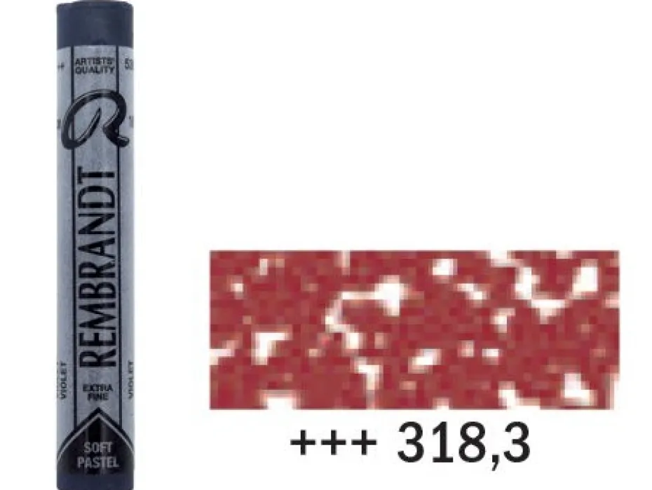 Rembrandt Soft Pastel – 318,3 carmine 3