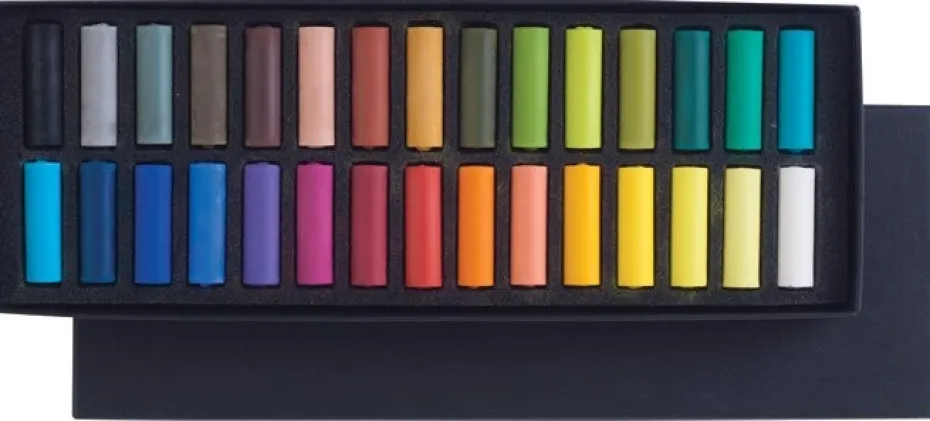 Rembrandt Soft Pastel Half Sett – Basic Box Half Sticks – 30