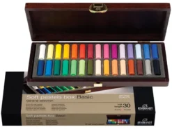 Rembrandt Soft Pastel Half Sett – Basic Box Half Sticks – 30