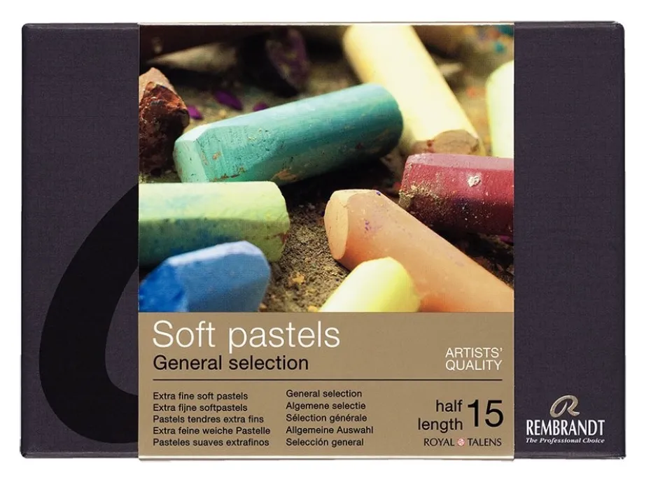 Rembrandt Soft Pastel Half Sett – General Selection – 15