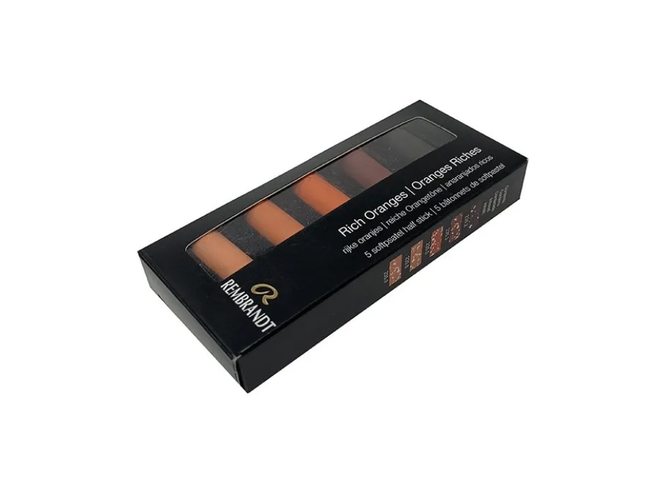 Rembrandt Soft Pastel Half Sett – Set Rich Oranges 5.5
