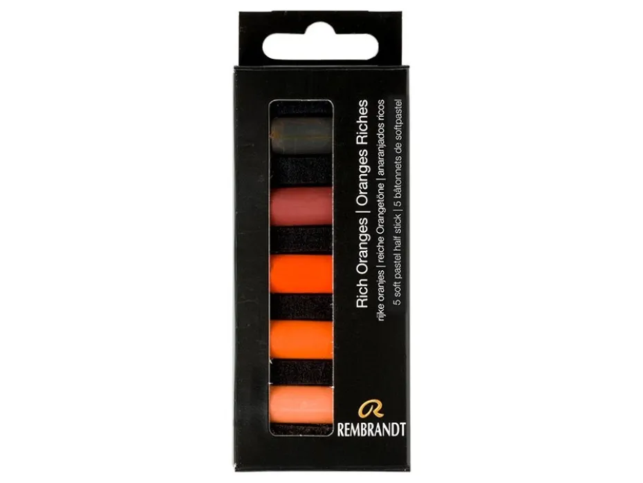 Rembrandt Soft Pastel Half Sett – Set Rich Oranges 5.5