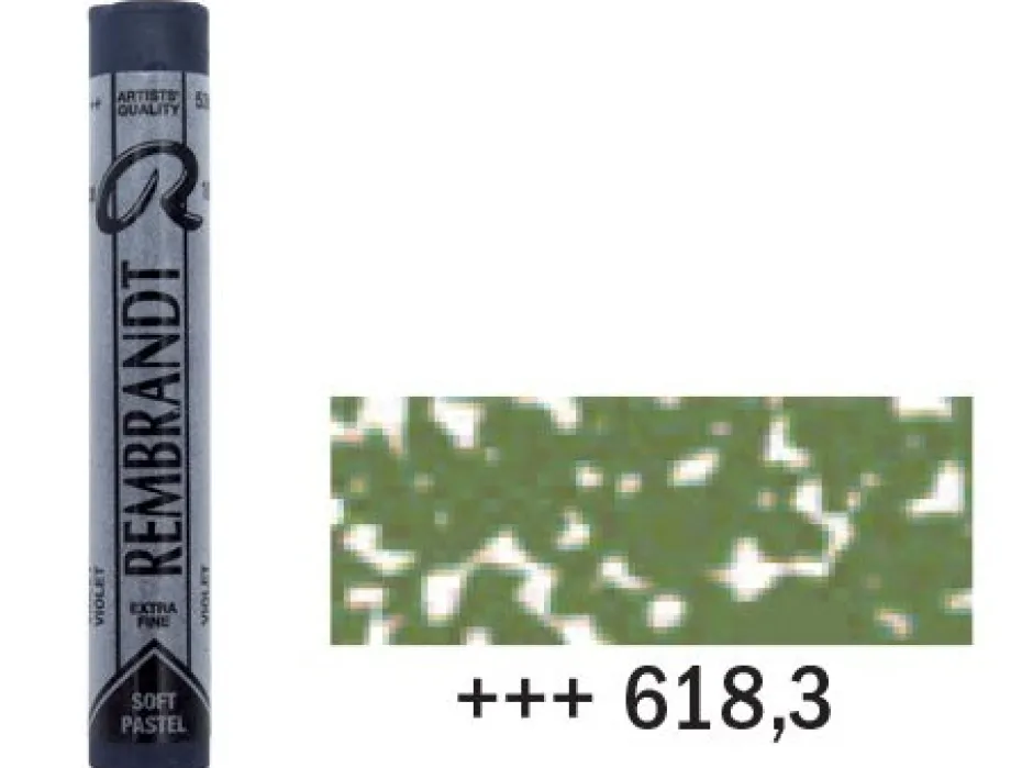 Rembrandt Soft Pastel – 618,3 permanent green LT.3