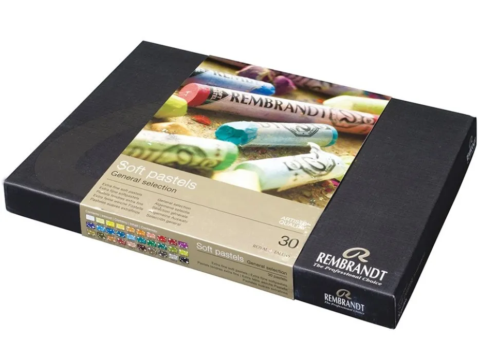 Rembrandt Soft Pastel Sett – Basic Set – 30 farger