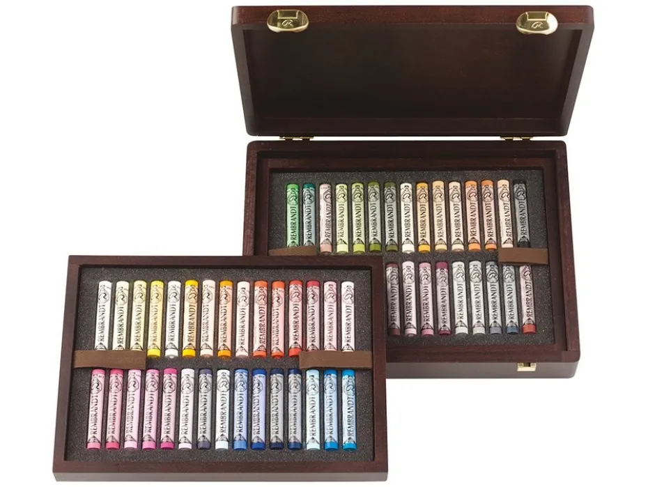 Rembrandt Soft Pastel Sett – De Luxe Box P – 60 farger