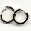 Øreringer 15mm. platinum 1 par