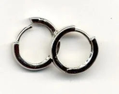 Øreringer 15mm. platinum 1 par