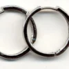 Øreringer 25mm. platinum 1 par