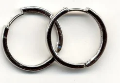 Øreringer 25mm. platinum 1 par